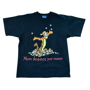 VINTAGE | US Made Single Stitch Pooh +‎ Tigger ‘More Bounce Per Ounce’ Tee